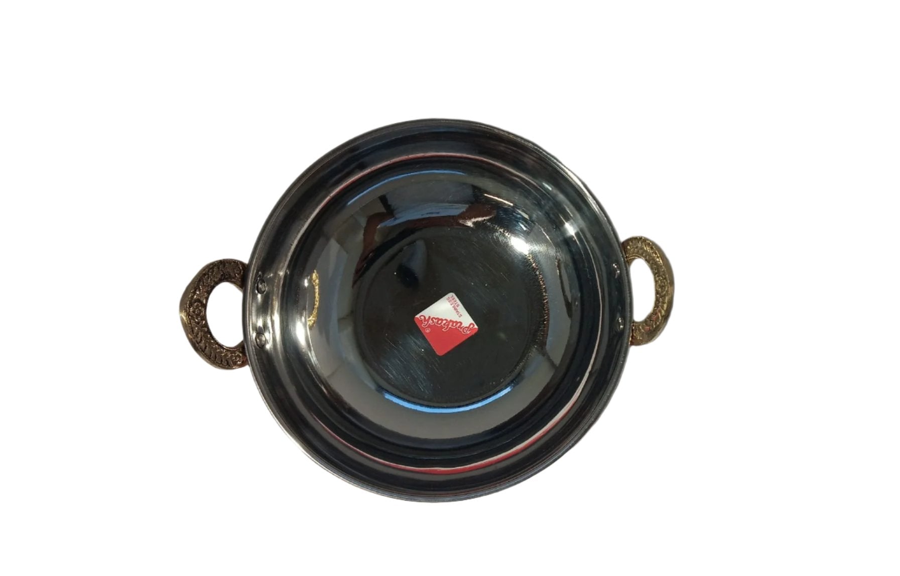 Copper Stainless steel Kadai serving ware (Plain) - 3 Sizes