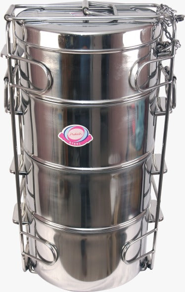 Stainless Steel Four Compartment Tiffin Box