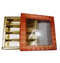 Red & Golden Design Square Empty Sweet Boxes - 500 Gm