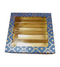 Blue Golden Design Square Empty Sweet Boxes - 500 Gm