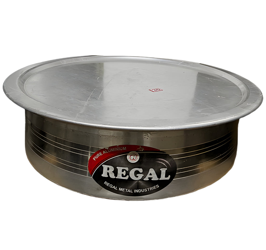 Aluminum Heavy Duty Biryani Cooking Lagan/Lagdi -w/Lid - No. 17
