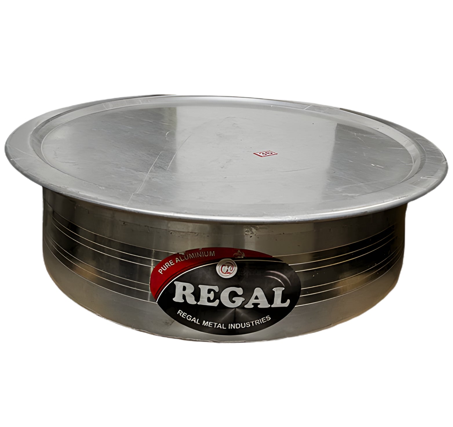 Large Alu. Heavy Duty Biryani Cooking Lagan/Lagdi -w/Lid -18.75 - 29.25"