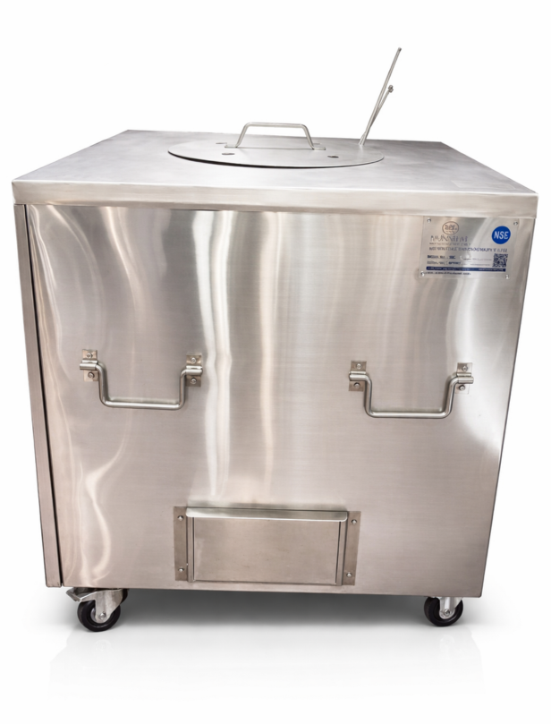 Stainless Steel Square NSF Coal Tandoori Oven for Restaurant  36" x 36" x 36"