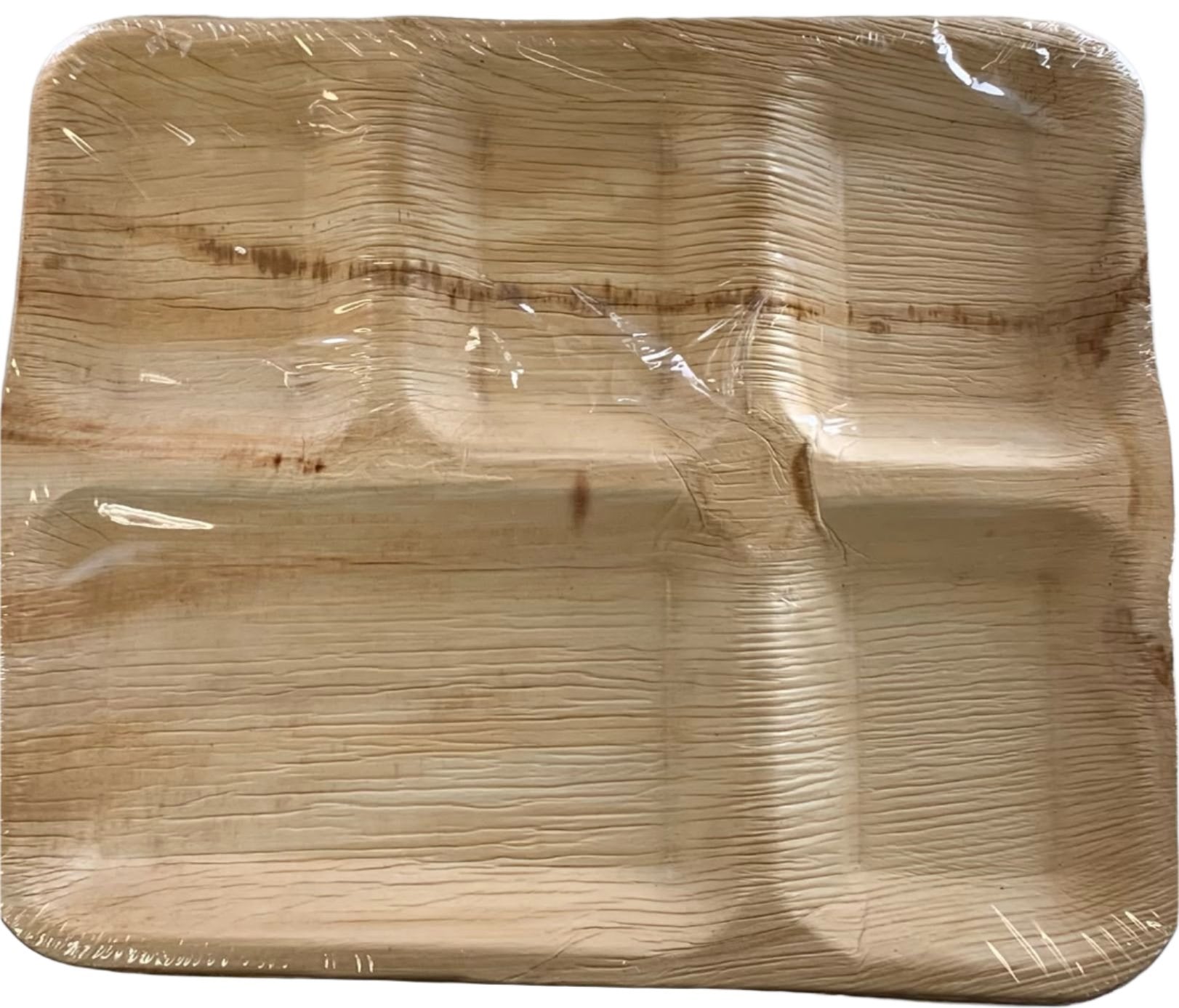 Eco-Friendly Disposable Rec. Plates in 5Comp - 12 x 10" (Pack of 25 Pcs)