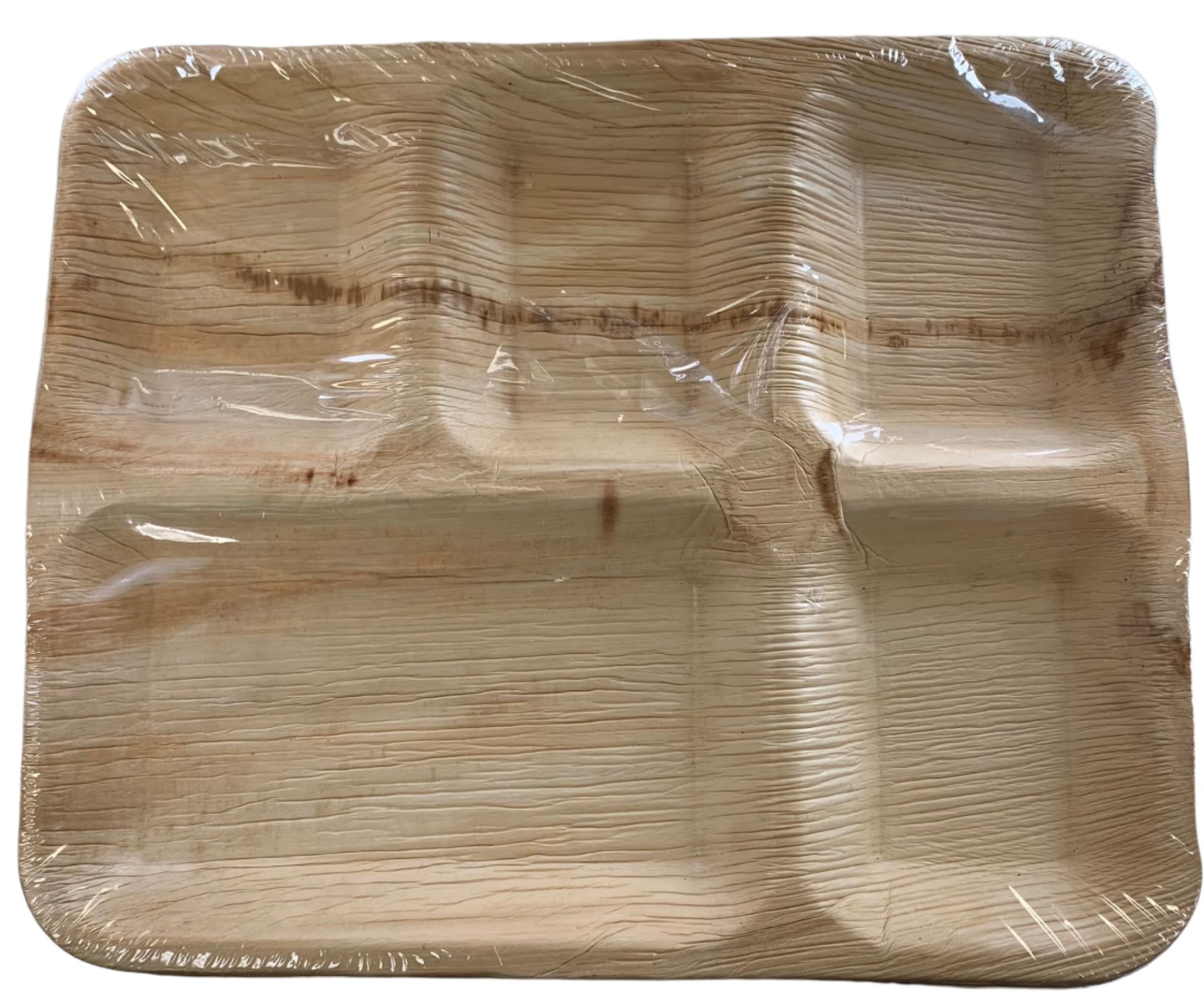 Eco-Friendly Disposable Rec. Plates in 5Comp - 12 x 10" (Pack of 25 Pcs)