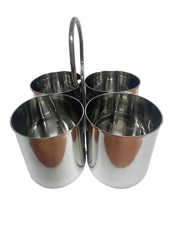 Stainless Steel Serverware Deep Sagdaan / Serving Container - 2, 3, 4 Bowls