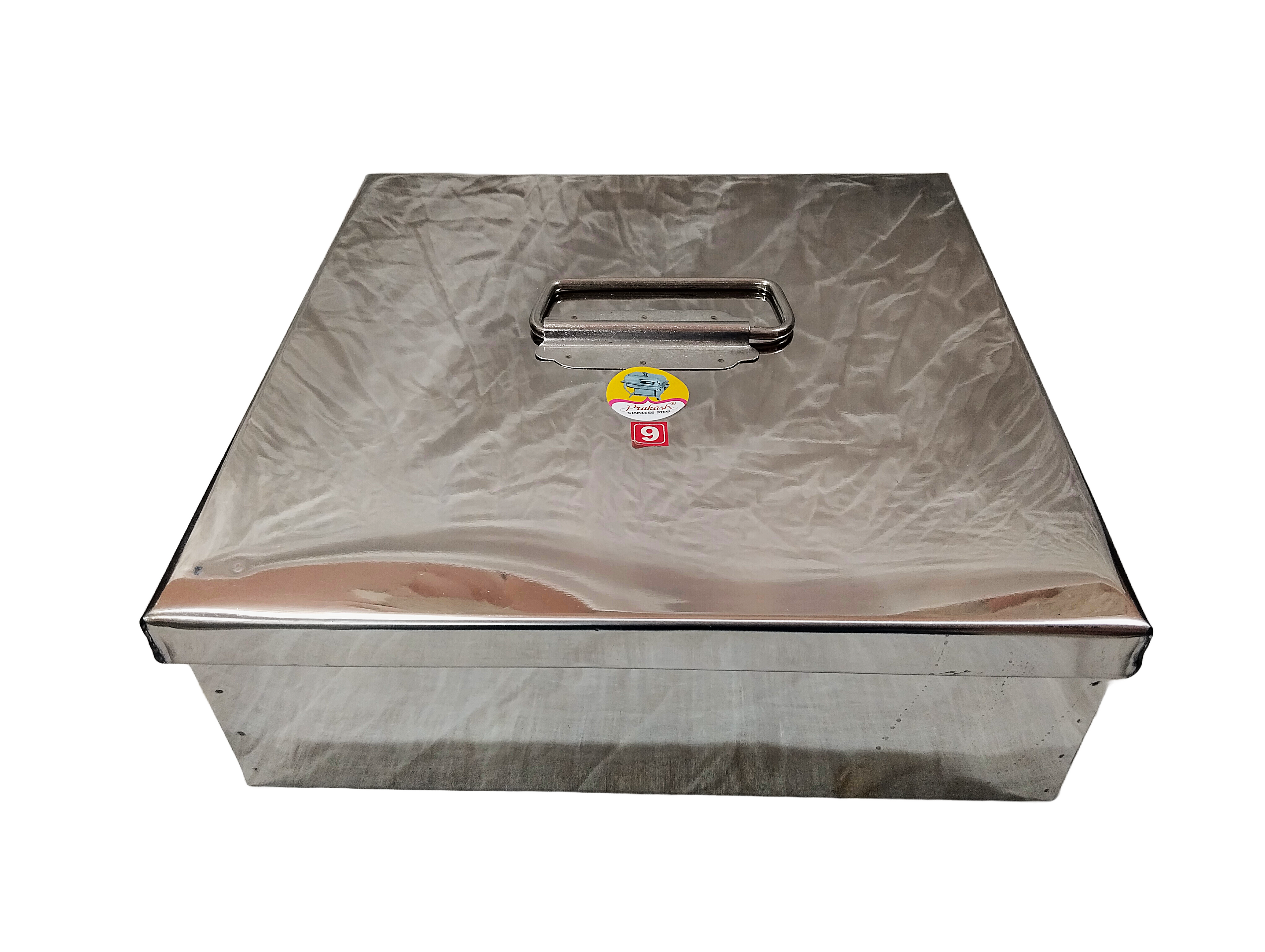 Premium Stainless Steel Masala Dabba with Airtight Lid – Traditional Indian Spice Storage Box