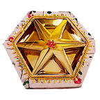 Empty Dry Fruit Boxes in Hexagon Shape - 6 Compartment