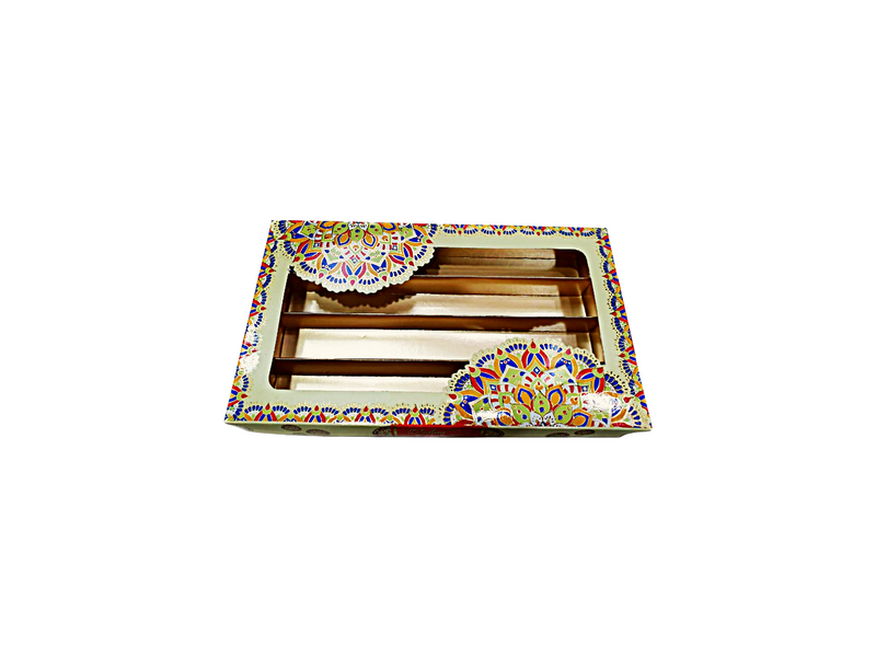 Rangoli Print Design Sweet Box - 500 Gm