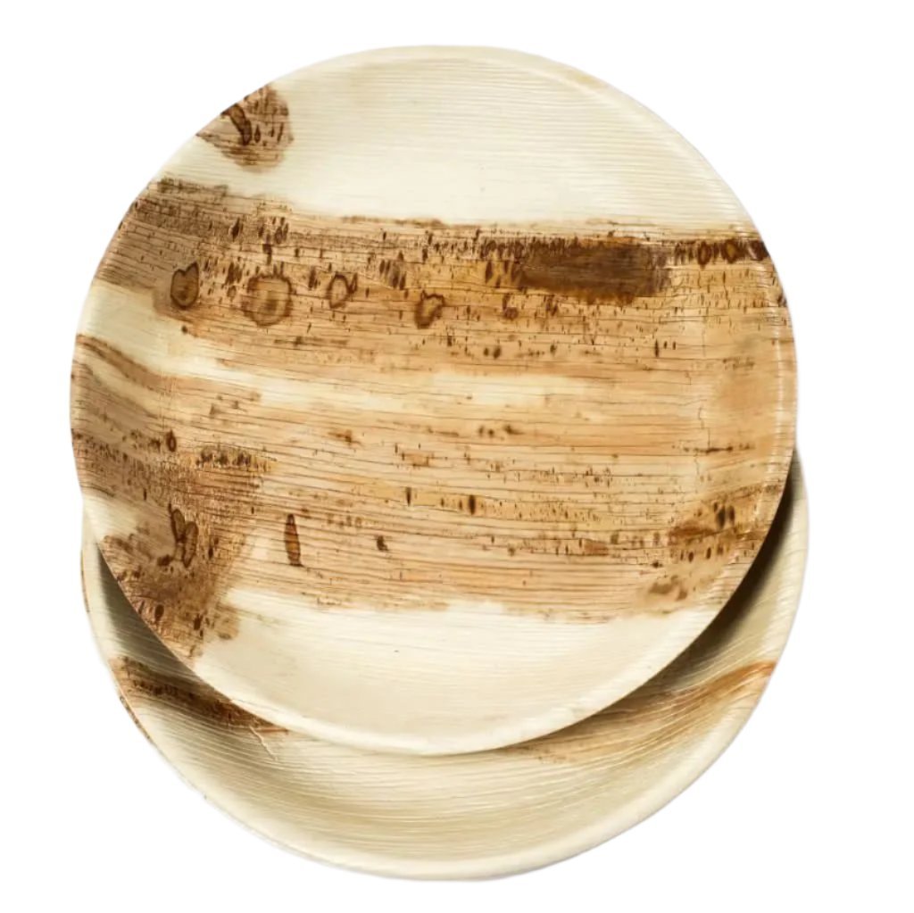 Eco-Friendly Disposable Round Plate - 2 Sizes (10 & 12") (Pack of 25 Pcs)