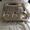 Stainless Steel Rectangle Thali - 5 Compartments