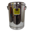 Stainless Steel Round Canister / Atta Dubba (Container/Dabba) w/ Handle