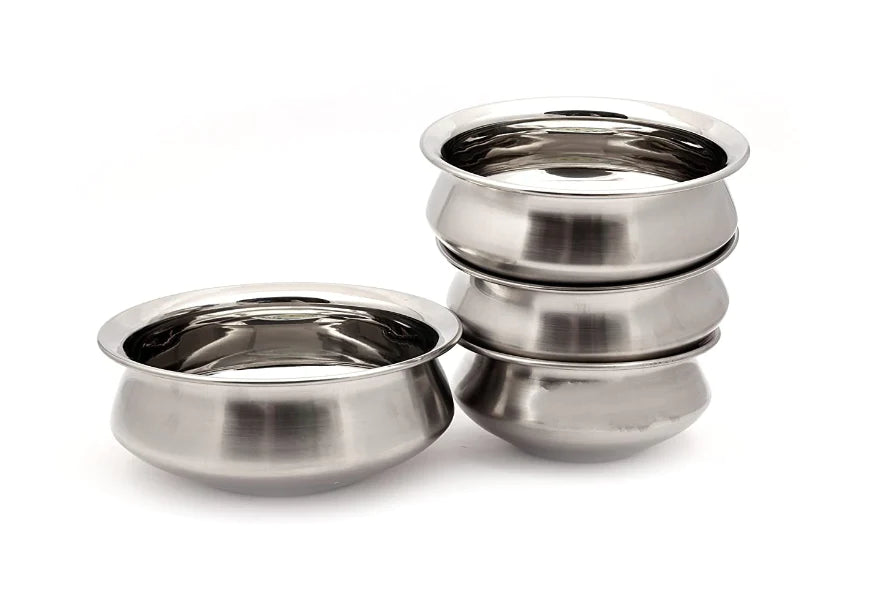 Stainless Steel Handi Plain with Lid serving ware ( 3 sizes )