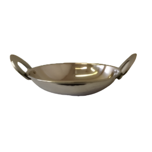 Stainless Steel Kadai for Serving (Plain) (3 Sizes)