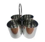 Stainless Steel Serverware Deep Sagdaan / Serving Container - 2, 3, 4 Bowls