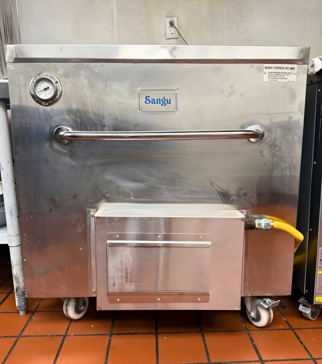 NSF Certified Commercial Tandoor Oven with Trolley - 34" x 34" x 37"