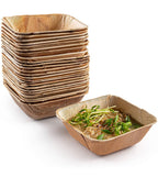 Eco-Friendly Disposable Square Bowl - 2 Sizes (Pack of 25 Pcs)