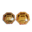 Empty Dry Fruit Boxes in Octagon Shape (Assorted Colors) - 5 Compartment