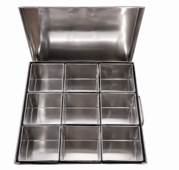 Premium Stainless Steel Masala Dabba with Airtight Lid – Traditional Indian Spice Storage Box