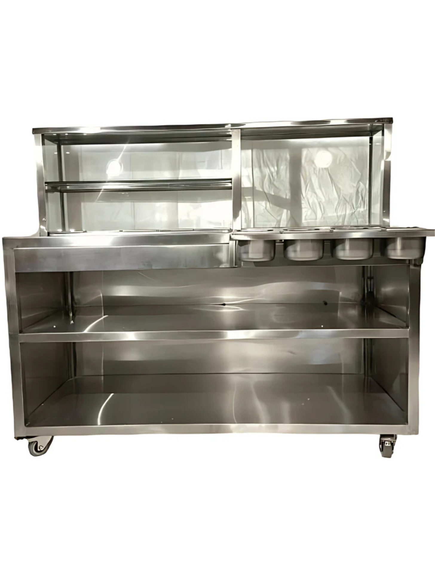 Commercial Stainless Steel Tikki Counter With Tawa & GN Pan