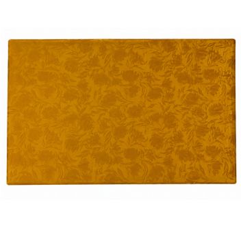 Beautiful Decorative Marigold Empty Sweet Boxes with Dark Gold Leaf Pattern - 1/4 Kg