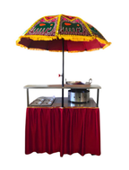 Live Tikki/Chaat Counter Trolly for Catering & Restaurant on Wheels