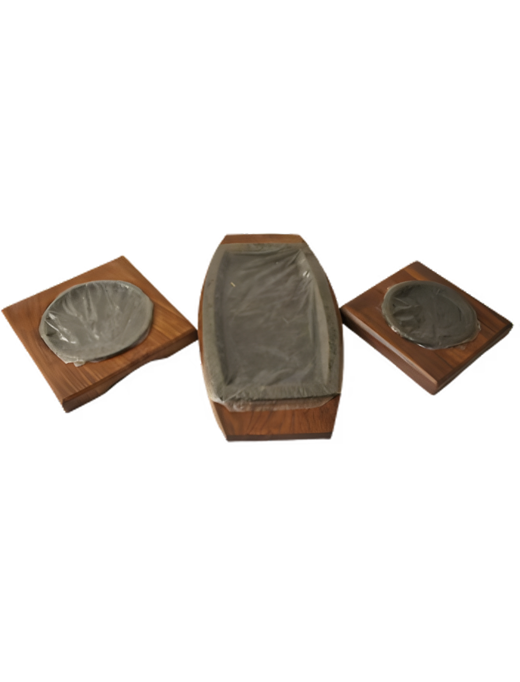 Sizzler Plates with Wooden Stands (Oval & Square Shapes) 3