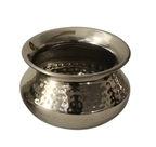 Stainless Steel Hammered Punjabi Handi (3 Sizes)