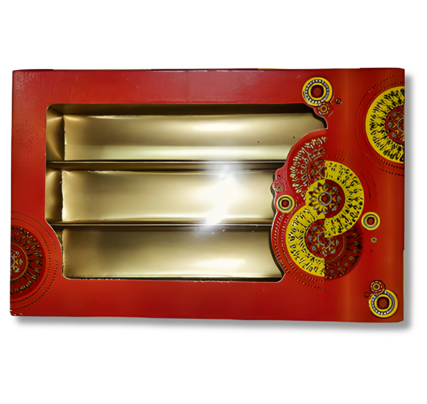 RED & Yellow Design Sweet Box - 500