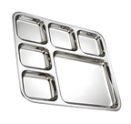 Stainless Steel Thali/Plate 6 compartment