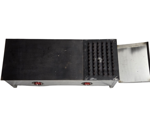 M.S. Roti Bhatti/Grill W/Puffer for Restaurant & Catering with Handle - 51"