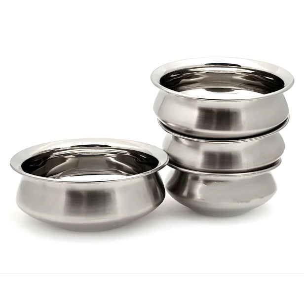 Stainless Steel Handi Plain with Lid serving ware ( 3 sizes )