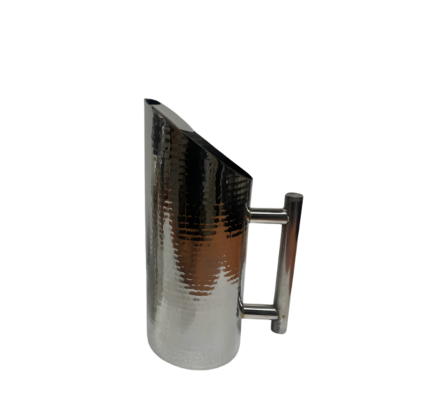 Stainless Steel Hammered Pitcher / Jug for Restaurants - 2 ltrs