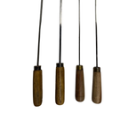 Roti / Bread Wood Handle Tandoor Skewers Pair for Tandoori
