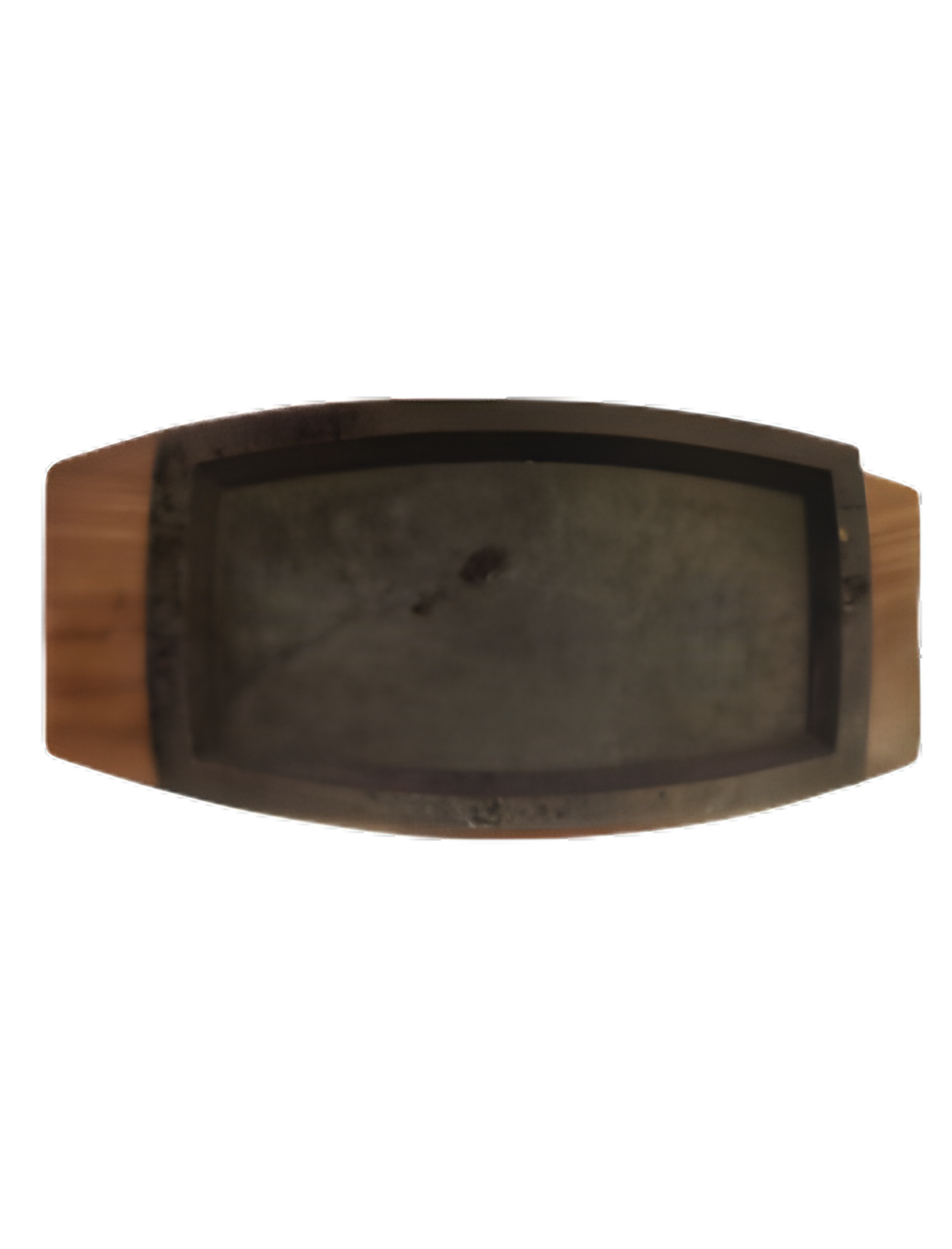 Cast Iron Sizzler Plate with Wooden Base 5