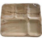 Eco-Friendly Disposable Rec. Plates in 5Comp - 12 x 10" (Pack of 25 Pcs)