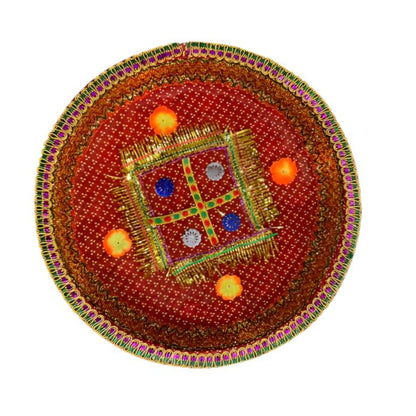 Decorative Colorfull Bandhani Chhab w/out Jholla (Size - 14, 16 & 20")