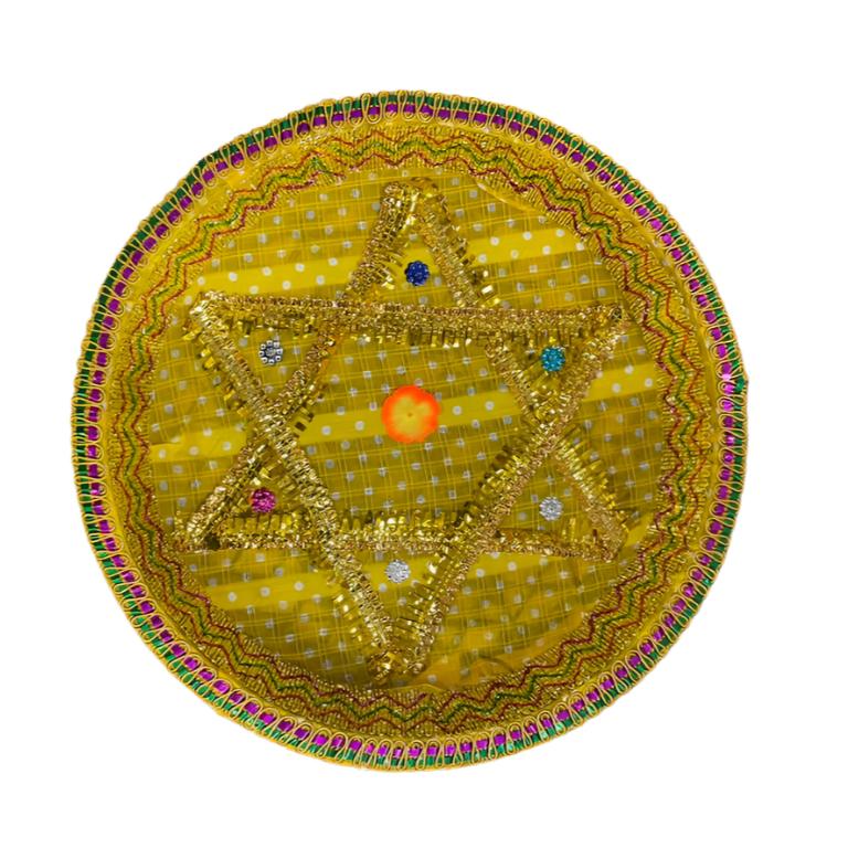 Decorative Colorfull Bandhani Chhab w/out Jholla (Size - 14, 16 & 20")