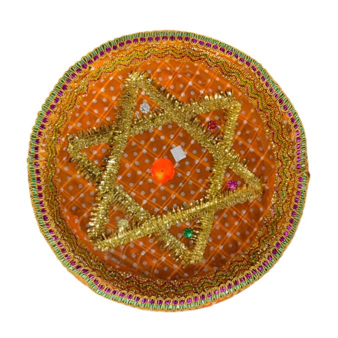 Decorative Colorfull Bandhani Chhab w/out Jholla (Size - 14, 16 & 20")