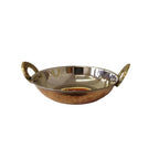 Copper Stainless Steel Hammered Kadai (3 Sizes)