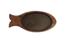 Fish-Shaped Wooden Serving Platter / Sizzler Tray 4