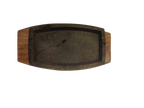 Cast Iron Sizzler Plate with Wooden Base 5