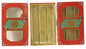 Fancy Design Empty Sweet Boxes (Red - 3 Patition) - 1/2 Kg