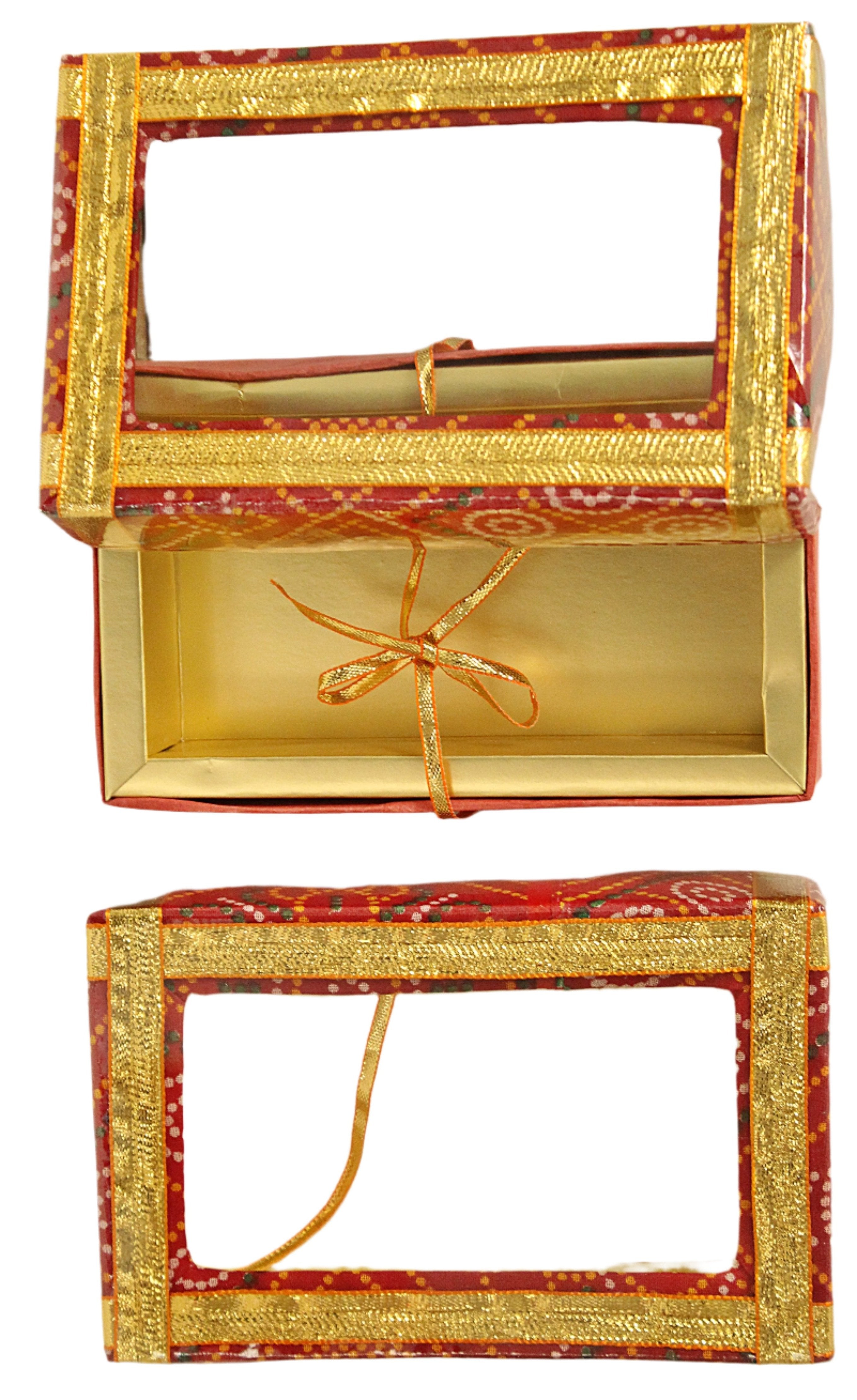 Red Bandhani Sweet Box 1 Kg