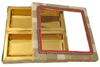 Empty DryFruit Boxes in Square Shape - 4 Compartment (400Gms) - 10 x10"