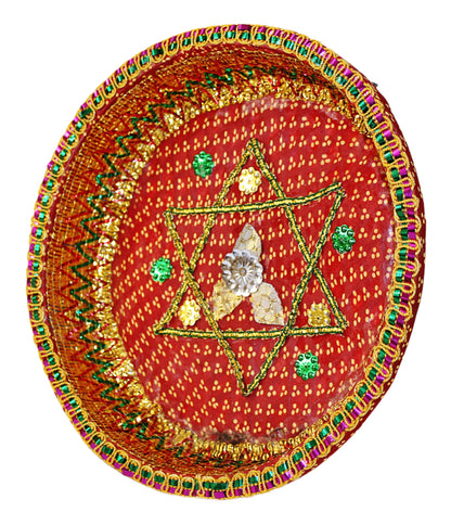 Red Bandhani Chhab