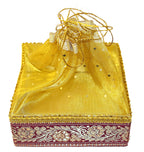 Golden Red Square Tokri