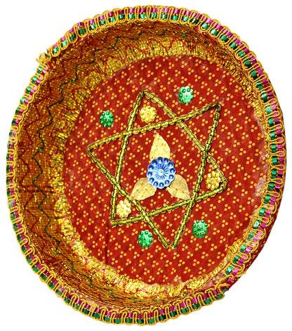 Red Bandhani Chhab