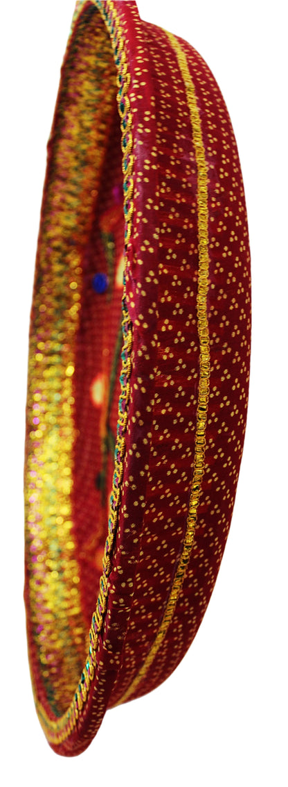 Red Bandhani Chhab