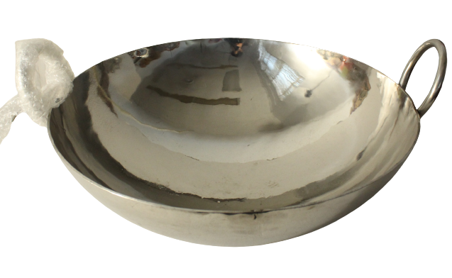 Stainless Steel Round Kadai (3 Sizes)